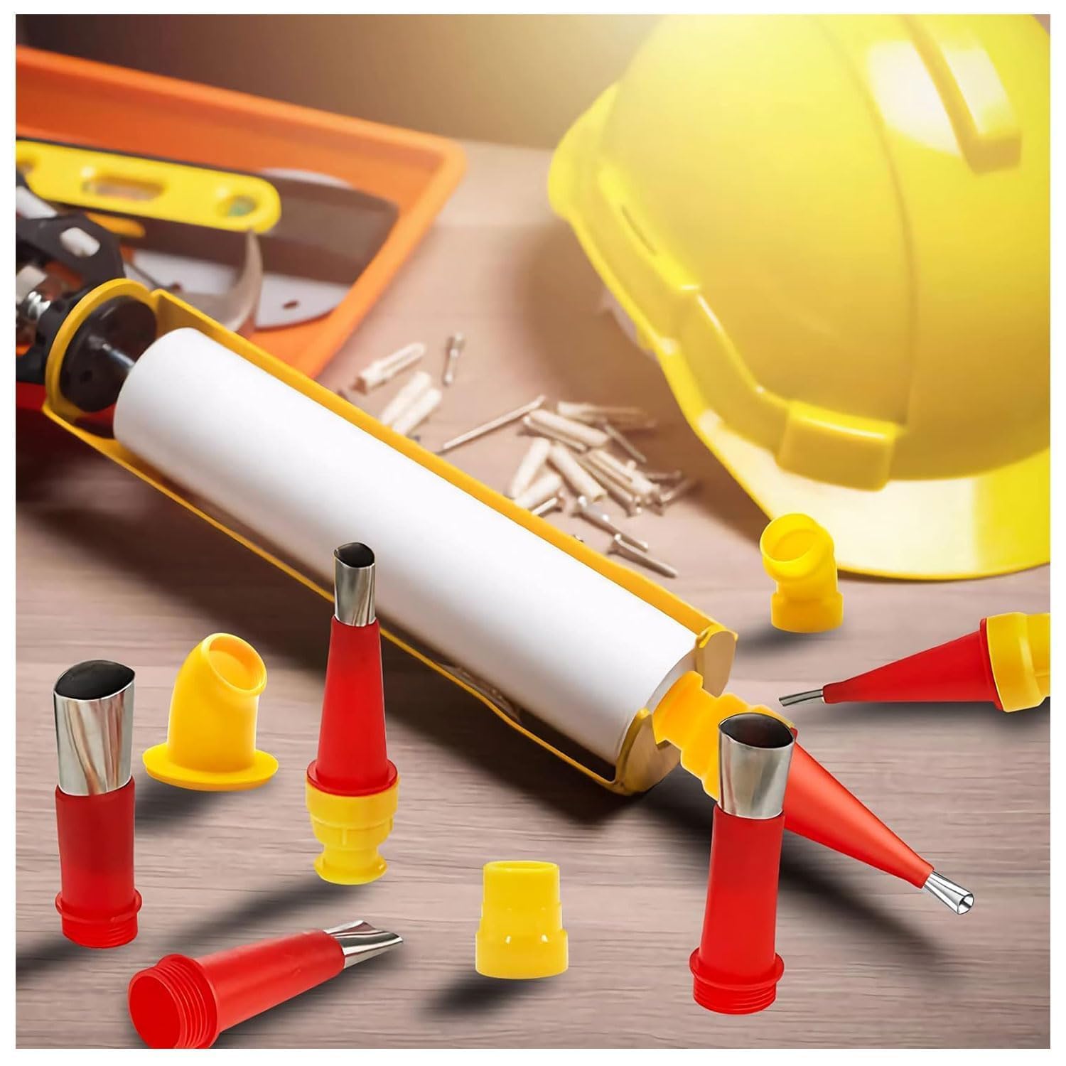 31 Pezzi Ugelli per Calafataggio in Silicone, Kit Beccucci per Cartuccia Silicone