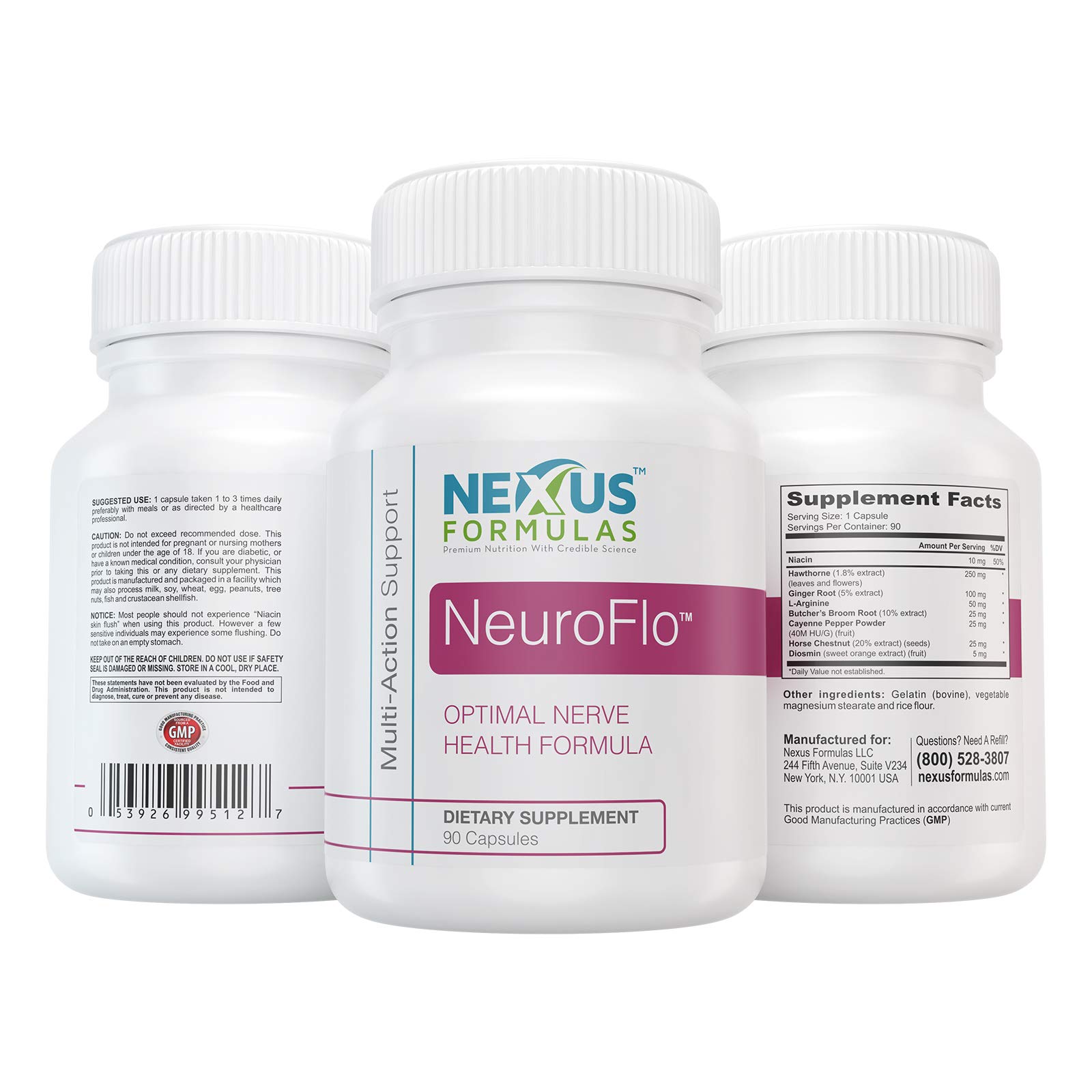 Nexus Formulas NEUROFLO Nerve Health and Circulation Formula