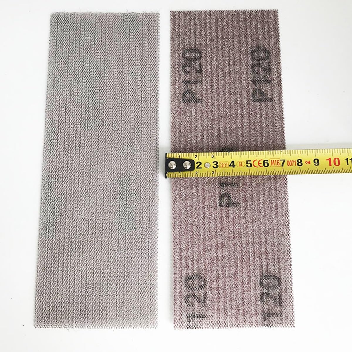 Discos De Malla Gancho Y Lazo, Papel De Lija Para 50 hojas de papel de lija de 70 x 198 mm, grano 80-800, sin polvo, antibloqueo, for lijadora orbital de suelos, muebles y madera de automóviles(100gri