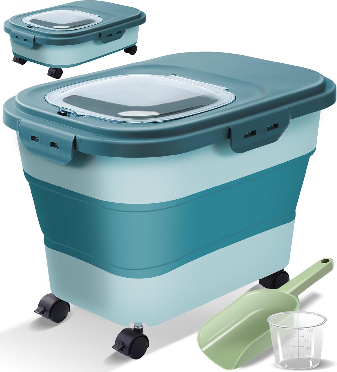 Airtight Collapsible Pet Food Storage Container – 20-30 Lbs