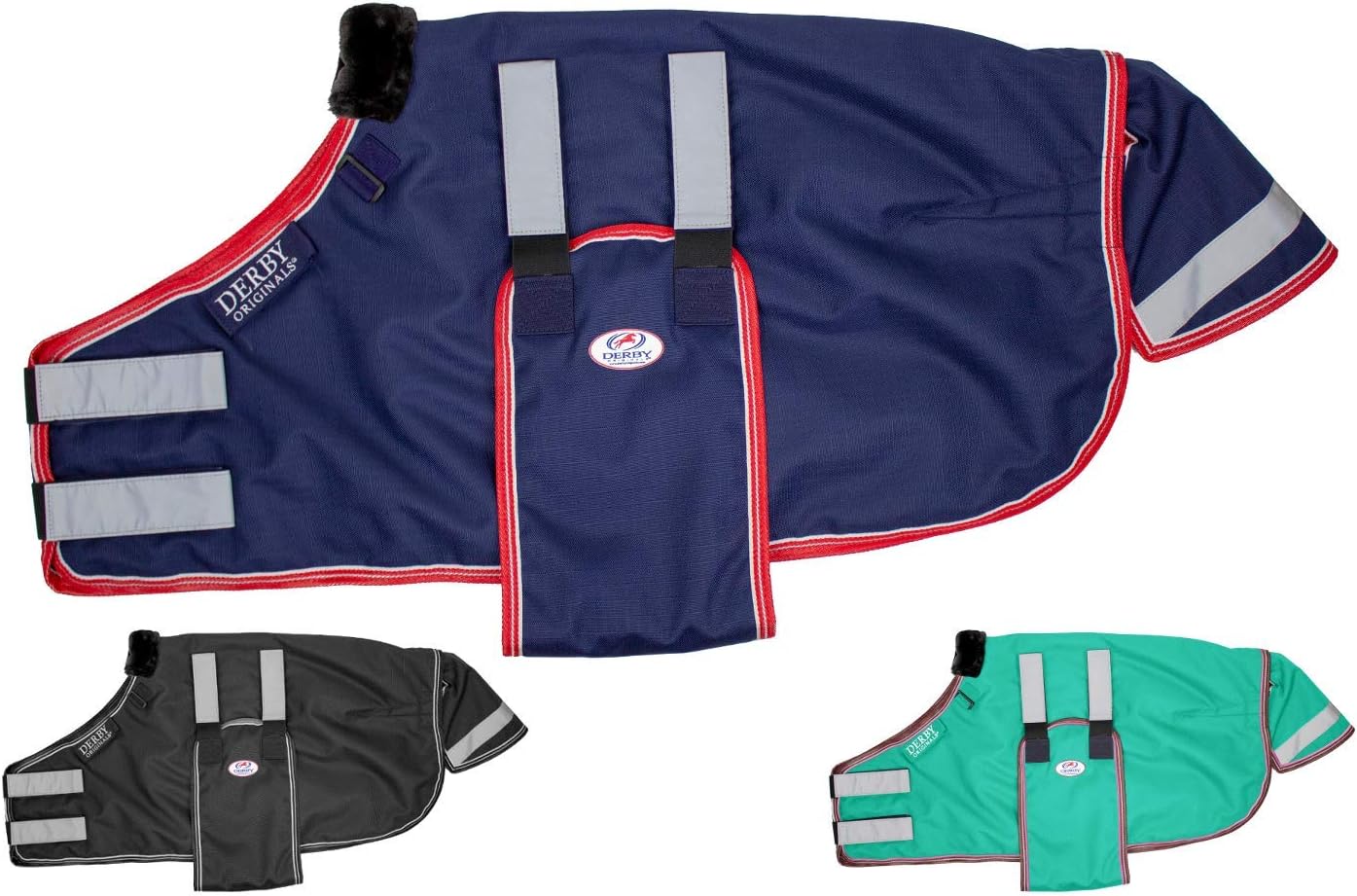 Derby Originals Reflective Safety No Hardware Winter Turnout Blanket for Foals & Mini Horses – 1200D Waterproof Ripstop, 150g Insulation, Triple Layer Breathable 210T Lining, 2 Year Warranty