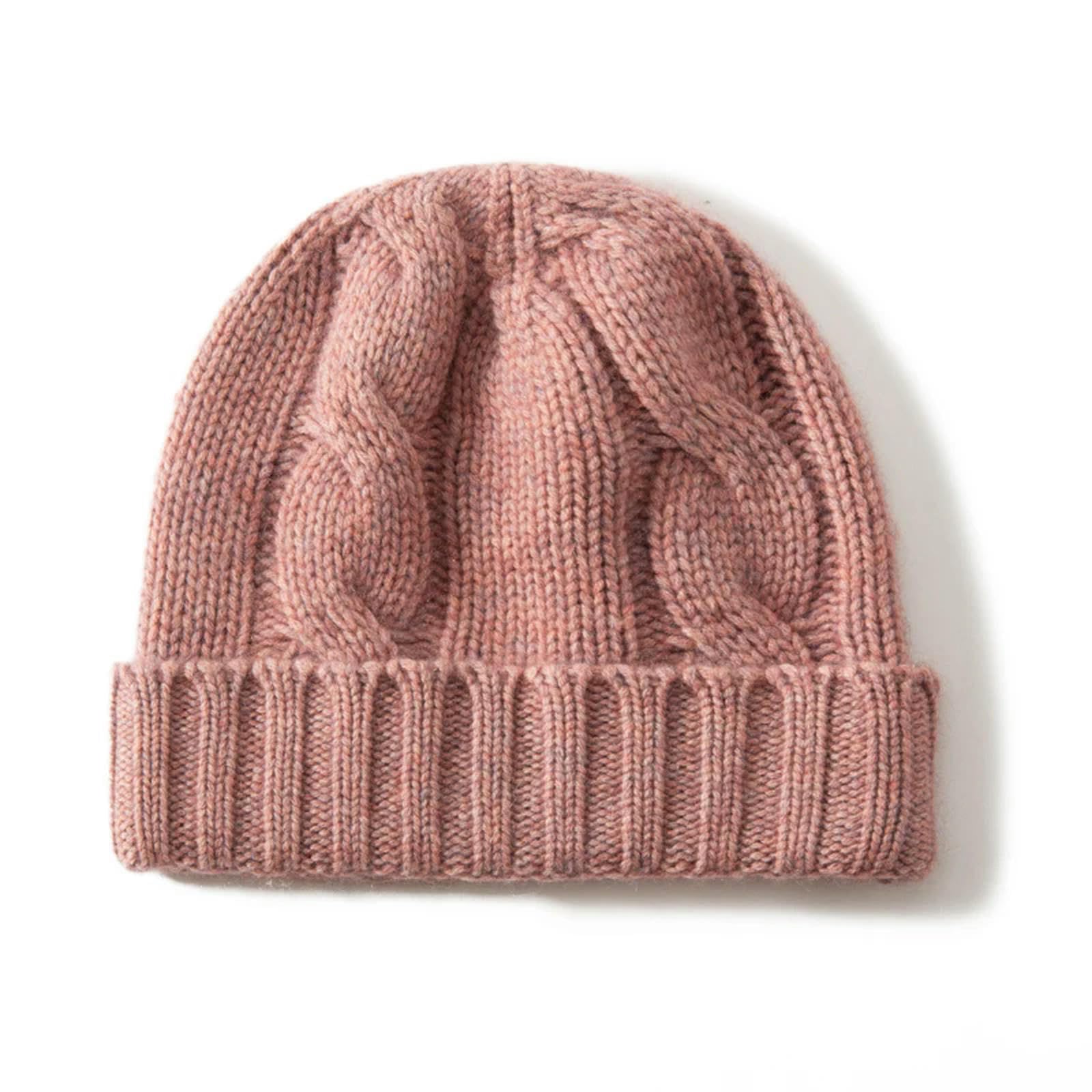 Bonnet cachemire femme chaud contre le froid et les oreilles gelées