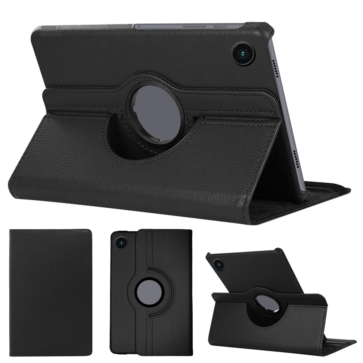 SWEIMEN Hülle Kompatibel mit Samsung Galaxy Tab A9 Plus (SM-X210/X215/X216) 11 Zoll, PU Lederhülle 360° Drehbar Multi-Winkel Schutz Ständer Schutzhülle