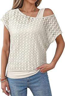 Dokotoo Lace Crochet Off Shoulder Top