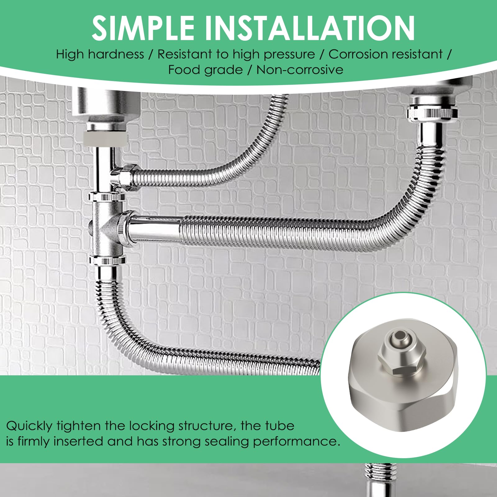 Adaptador de Conexión de Latón 3/4 Hembra a 1/4 Pulgadas, Conector Universal para Filtro de Agua, Compatible con Refrigeradores, Sistemas de Ósmosis Inversa y Acuarios, Instalación Segura Sin Fugas — view 4