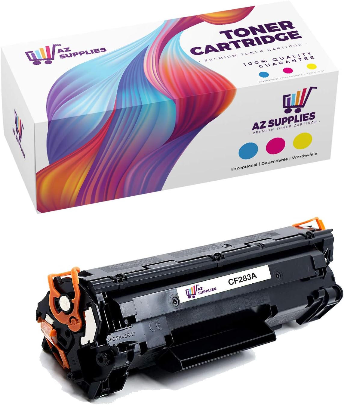 AZ SUPPLIES Compatible Toner Cartridge Replacement for HP 83A CF283A Laserjet Pro M201dw M201n MFP M125 M125a M125NW M125RNW M127 M127FN M127FW M225dn M225dw (Black - 1 Pack)