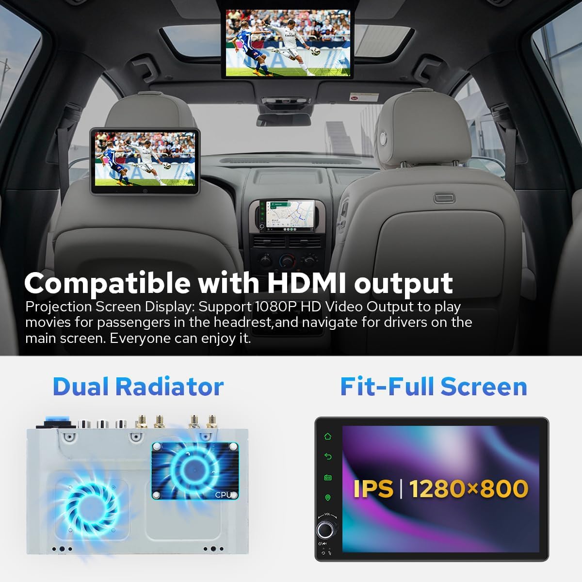 Joying Car Radio for Dodge/Jeep/Chrysler 1998-2007 Upgrade, 7" Android 13 Stereo for RAM 1500(2002-2005),Wrangler (2003-2006),Grand Cherokee(1999-2004) with Carplay & Android Auto,4GB+64GB(JY-DG301T4)