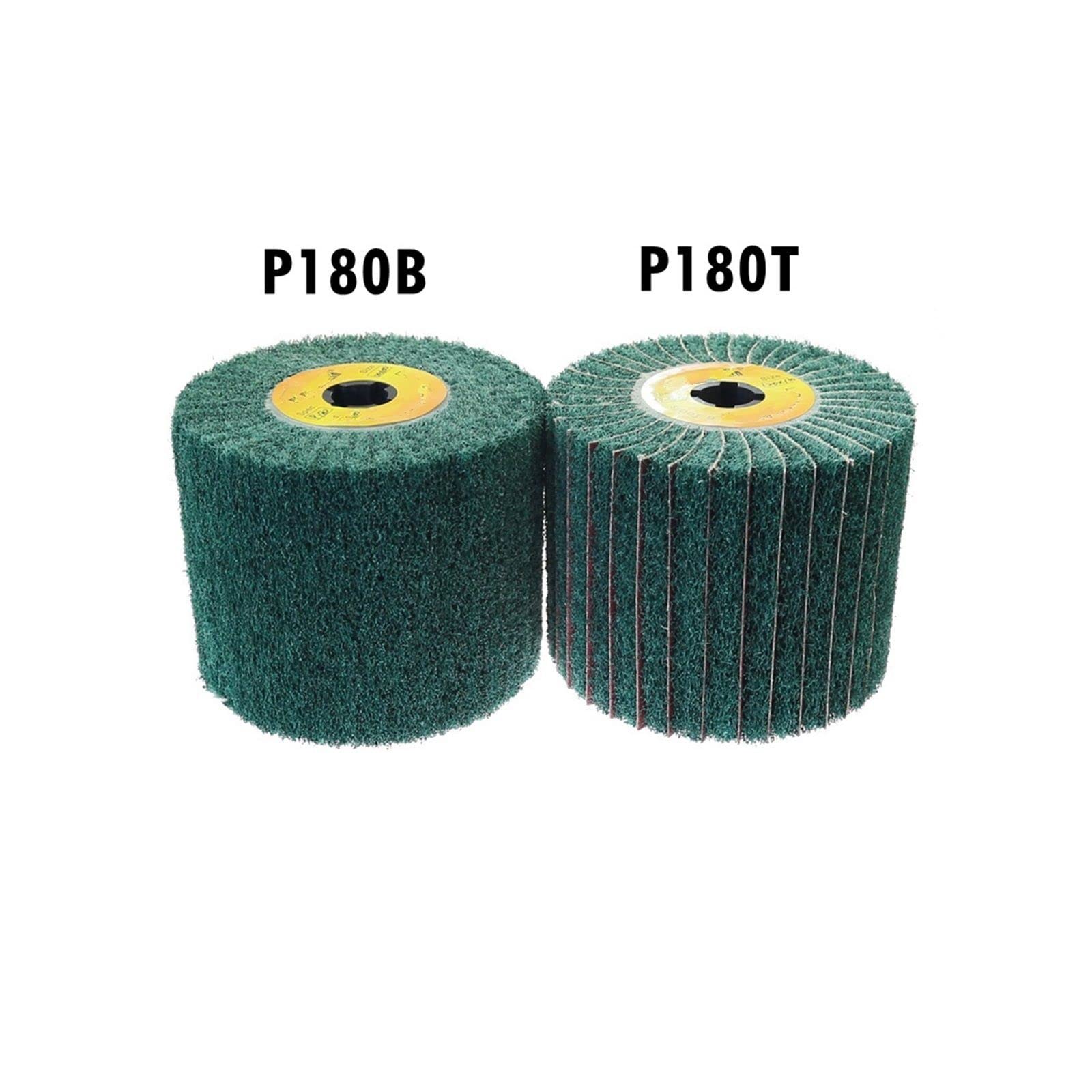 ZZSRJ 1 Uds 120 * 100 * 19mm Cepillo de Solapa de Nailon no Tejido Rodillo de desbarbado Pulido Satinado Acero Inoxidable (Color : LP-320B)