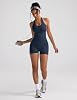 Conjunto Deportivo Mujer 2 Piezas Top Crop Halter y Shorts Levanta Cola 7