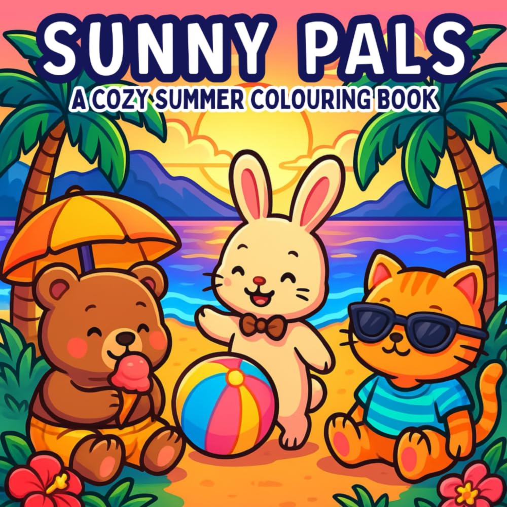 Sunny Pals: A Cozy Summer Colouring Book for Relaxation and Fun