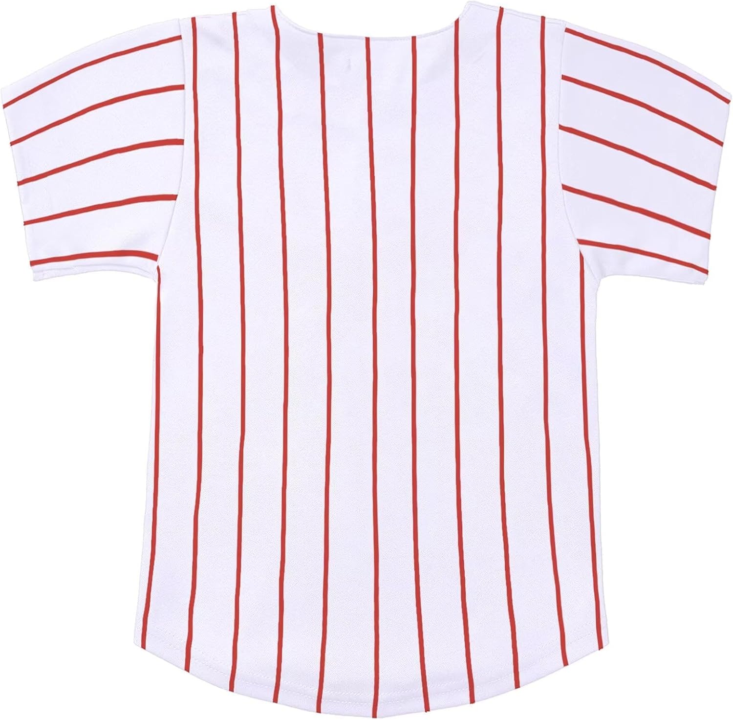 babyhealthy Kids Baseball Jersey Striped Button Down Shirt Hip Hop Hipster Personalized Sport T Shirts Tops for Boys - Image 2