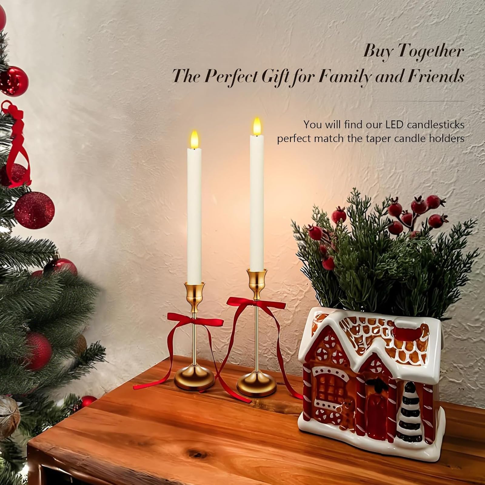 12 Candele LED Nere Senza Fiamma – Effetto Fiamma Tremolante, A Batteria, Per Halloween, Natale, Matrimonio E Decorazioni
