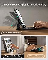 Husă cu tastatură ESR pentru iPad Pro 13 M4 2024 / M5 2025, magnetică, detașabilă, trackpad mare, iluminare fundal, gri închis, seria Shift 5