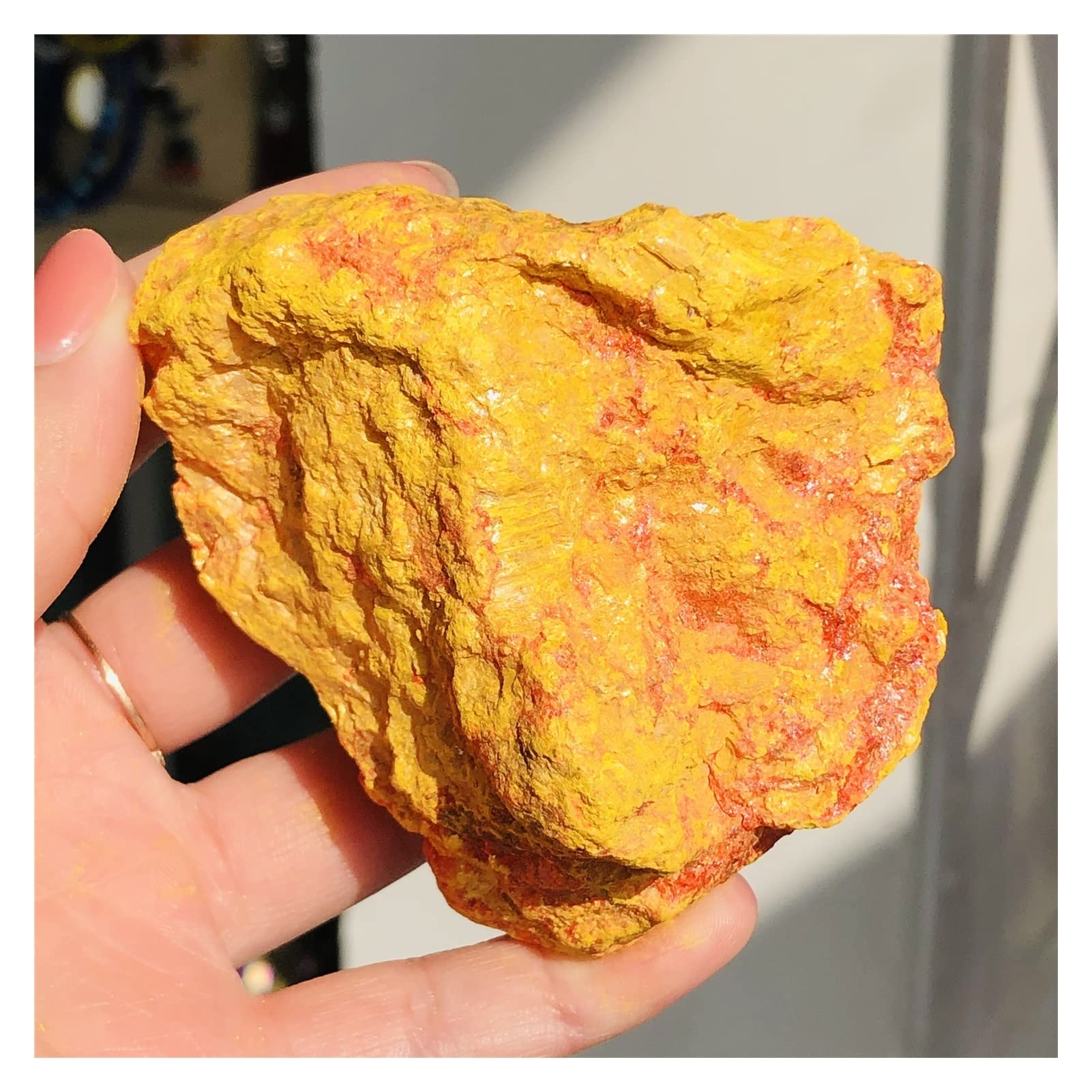 ZTBH Cristal de meditación Natural Espécimen Mineral de Cristal de sulfuro de arsénico Natural Hermoso Piedra de Cristal (Color : 500-550g)