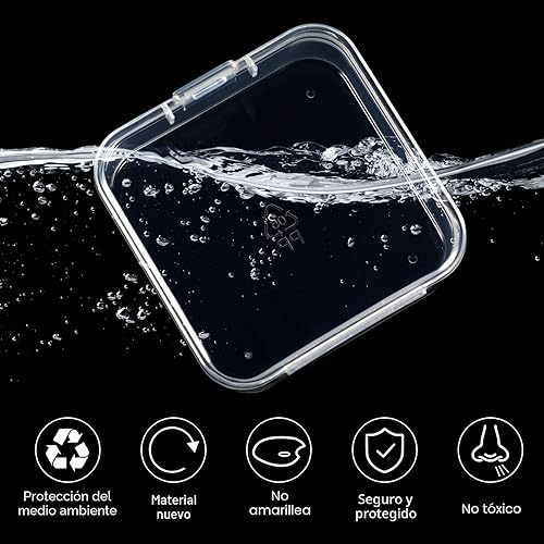 Miniatura 3 de 6 Piezas Mini Cajas de Almacenamiento de Cuentas Transparentes de Plástico para Coleccionar Artículos Pequeños, Cuentas, Joyas, Tarjetas de Visita