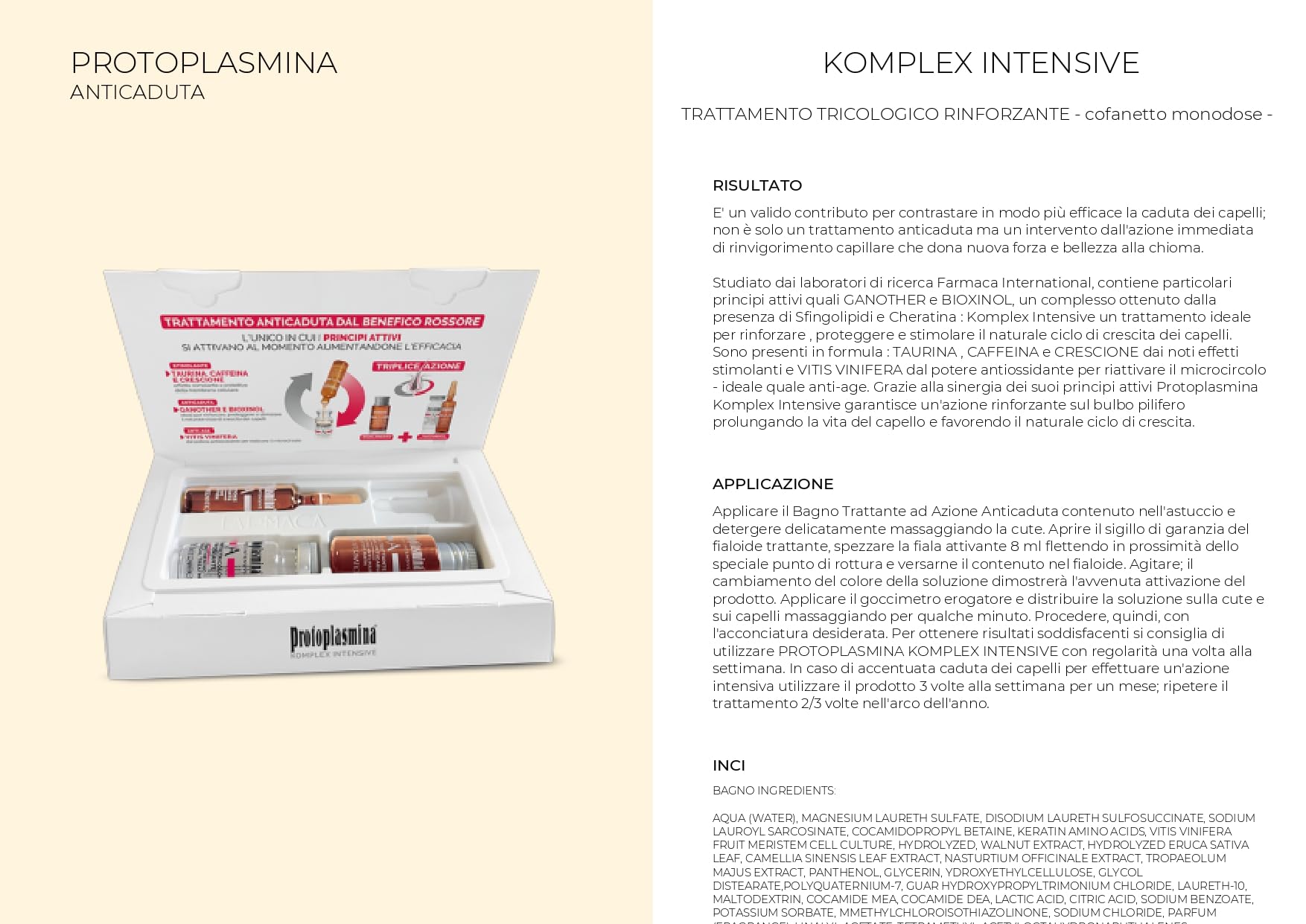 Protoplasmiana New Kit 12 Komplex intensywna stymulacja wzmacniająca i przeciwstarzeniowa