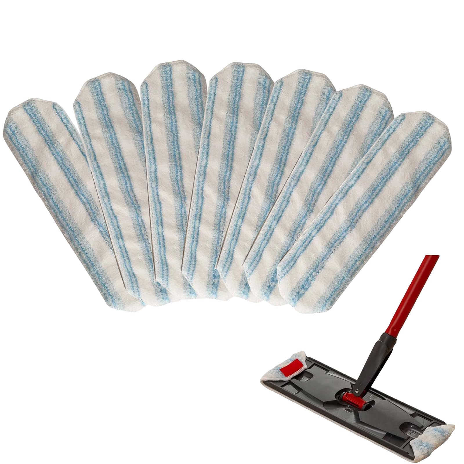 Replacement Mop Pad for Vileda H2PrO for O-Cedar H2PrO, Floor Mop Replacement Cover | Microfibre Cover | Removes Stubborn Dirt | Easy Attachment to Frame | Machine Washable | For All Hard Floors