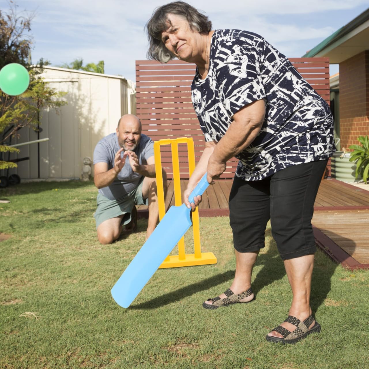 VOSAREA 1Set Cricket Set for Interactive Game Creative Play for Boys and Random Color