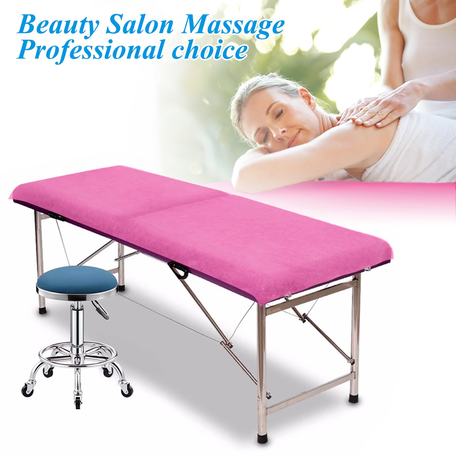 200 sábanas desechables para mesa de masaje de 31.5 x 71 pulgadas, fundas de cama de tela no tejida para máxima higiene y comodidad en tratamientos de masaje, tatuajes y spa, sábanas transpirables y