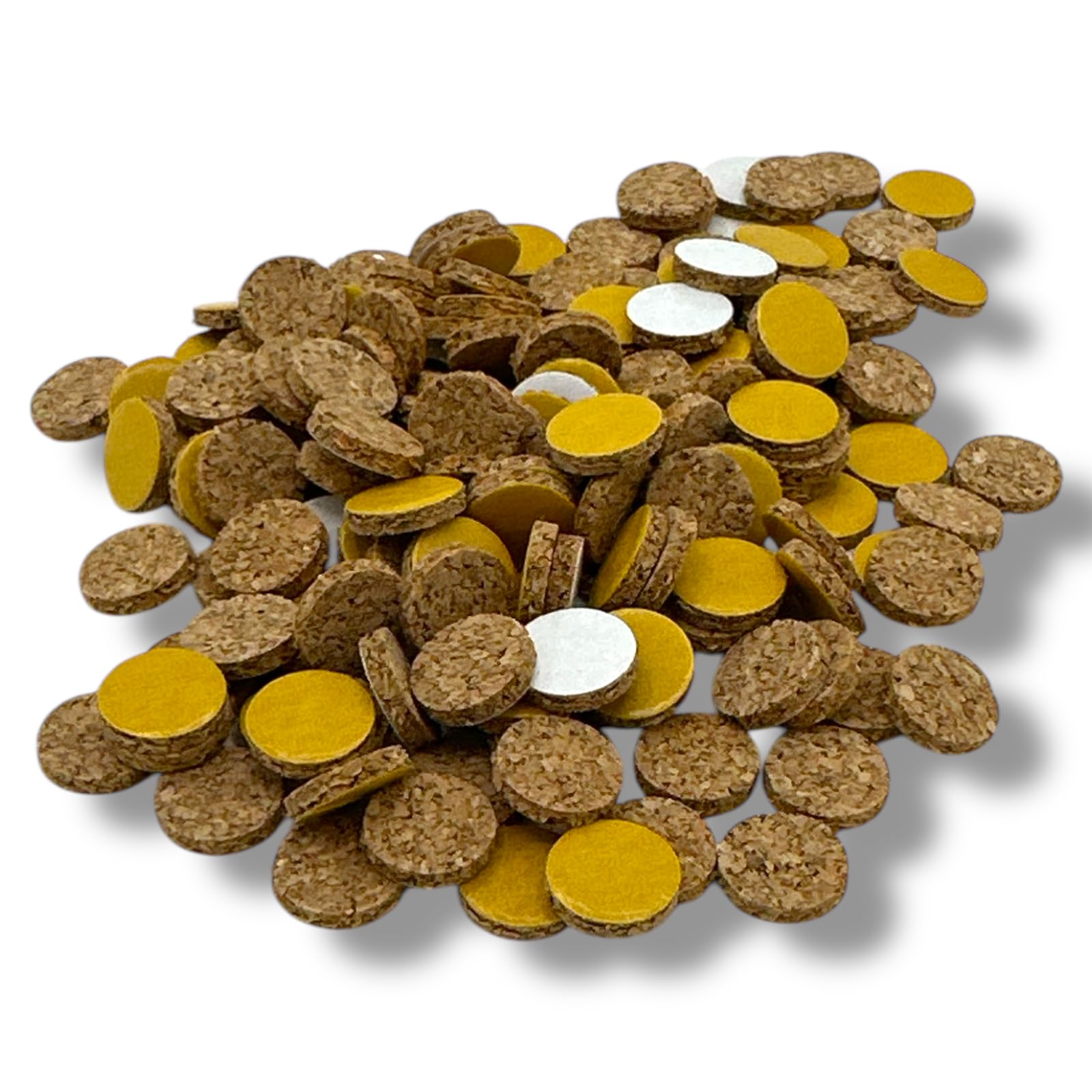 100 x Self Adhesive Frame Bumpers 12mm Frame Cork Bumpers Picture Framing Photo Frame Cork Discs Furniture Pads Picture Hanging Craft