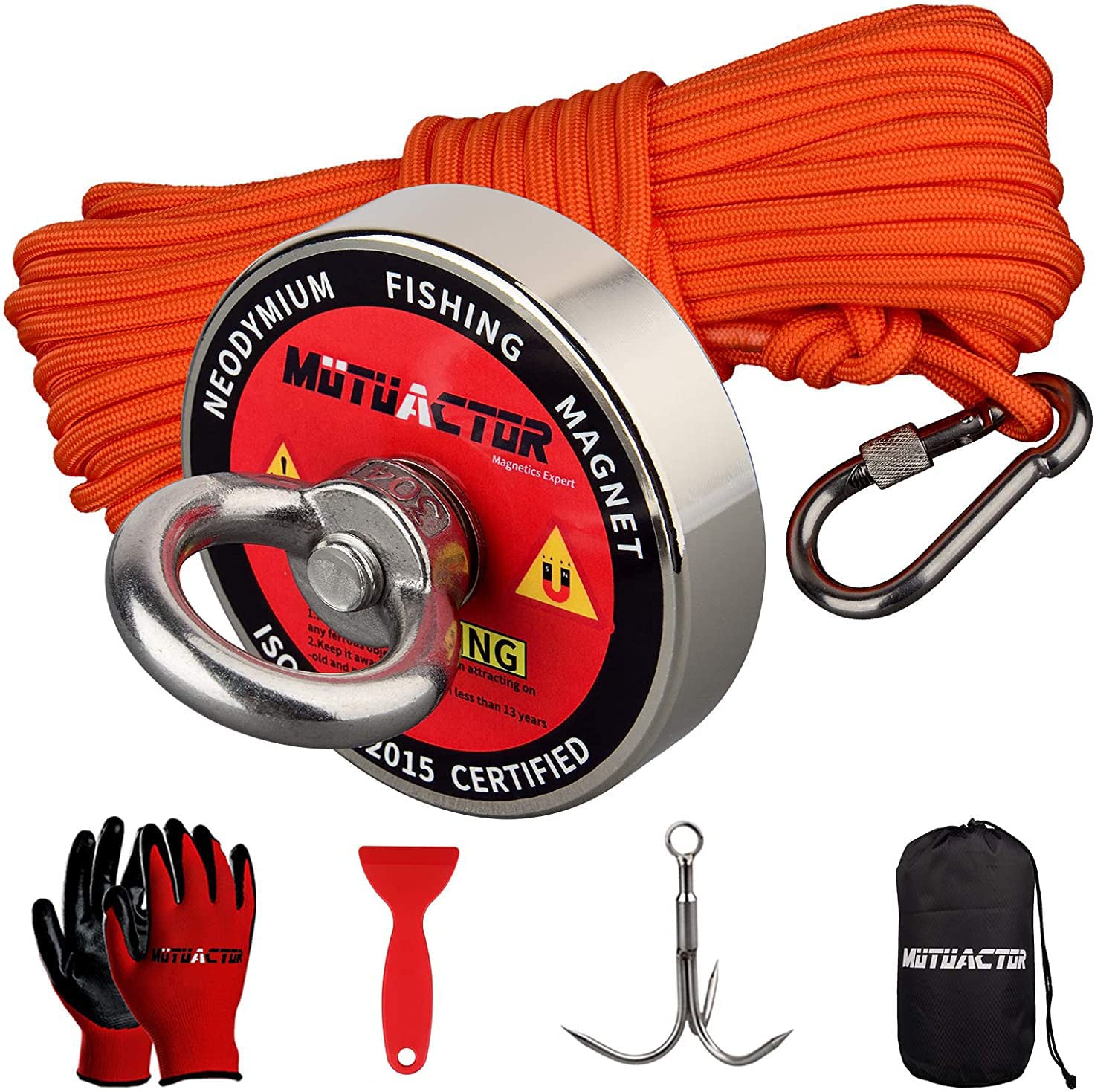 MUTUACTOR Fishing Kit 400lb with Grappling Hook,Strong Retrieval