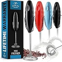 Vista 106 de Zulay Kitchen - Batidor eléctrico de mano para café, lattes, capuchinos, matcha y chocolate caliente, mezclador portátil para bebidas, accesorio