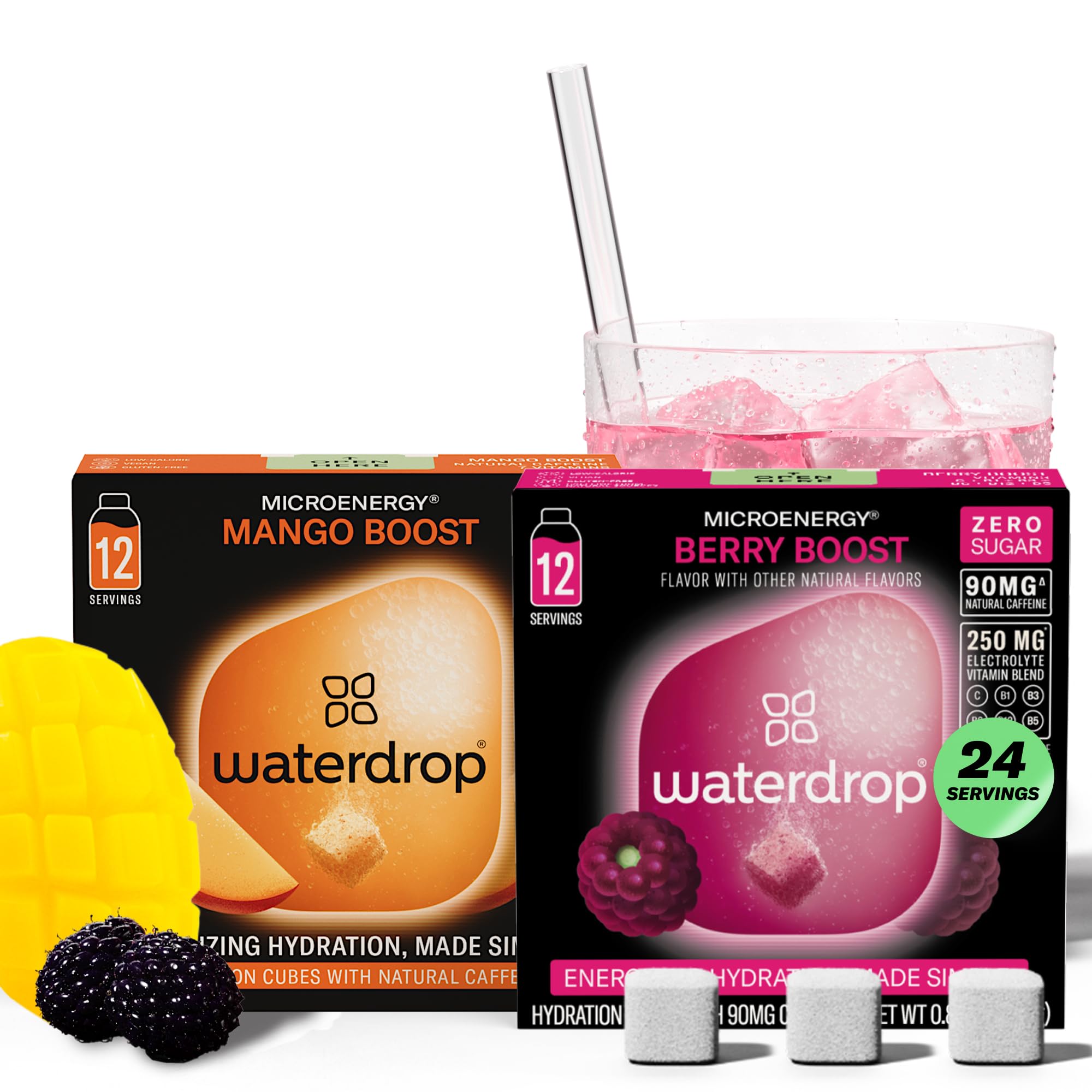 Amazon.com: Waterdrop Microenergy Berry & Mango Boost Mix – 24