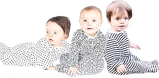 Sienna Gray Baby,Clothing,Baby Boys 0-24m,Sleepwear & Robes,Sleepsuits Sienna Gray 3 Pack Zip Up Baby Sleepsuits. Unisex pyjamas for Newborn up to 12 Months. 100% Cotton.