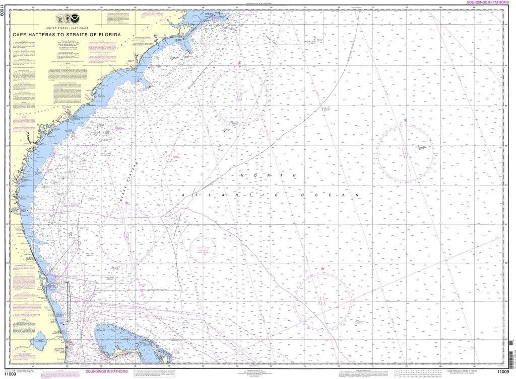 NOAA Chart 11009: Cape Hatteras to Straits of Florida