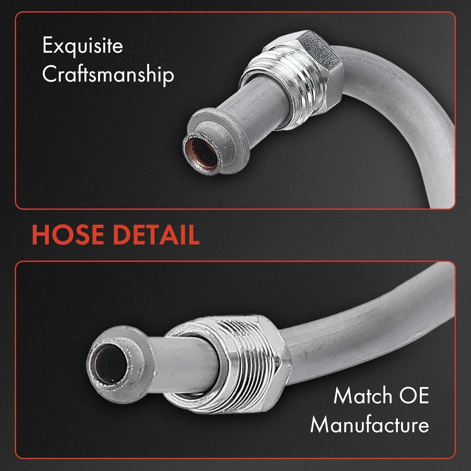 A-Premium Power Steering Hose Pressure Line Hose Assembly Compatible with Chevrolet Blazer G30 GMC C1500 C2500 K1500 K2500 Pickup Suburban Yukon