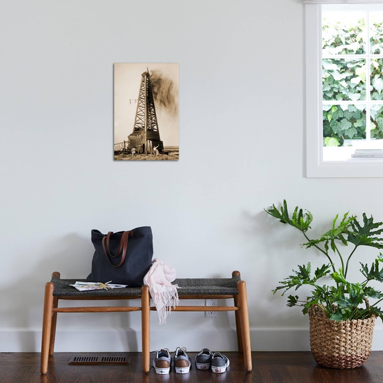 ART.COM Wall Art Print Gusher from an Oklahoma Oil Well in 1922, 16" x 24"