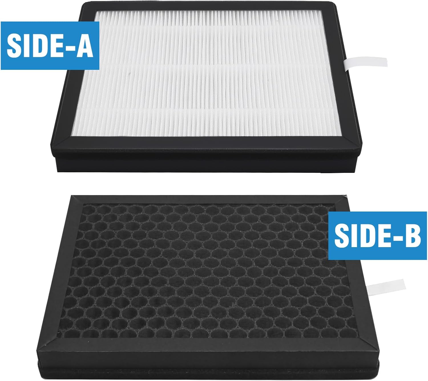 SYOWADA 2 Pack ClearAir-A5 Replacement Filter, Replacement for VEWIOR ClearAir-A5 Air Purifi-er, 3-in-1 Efficient H13 True HEPA Air Cleaner Filter