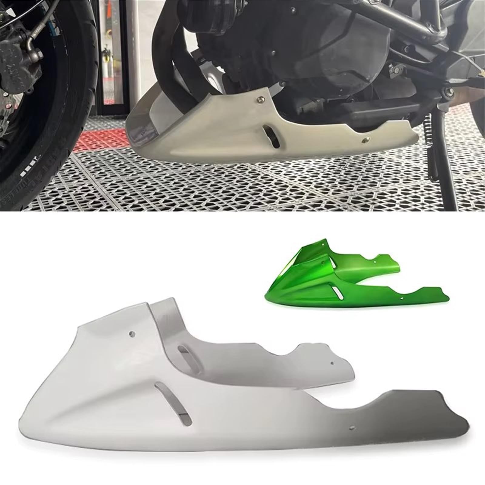 Carrozzeria Motore Inferiore Motocicletta Per Kawasaki Z 650 Z650RS 2017-2024 Protezione Motore Per Moto Telaio Spoiler Inferiore Carenature Copertura Puntale Accessori(Matte Black)