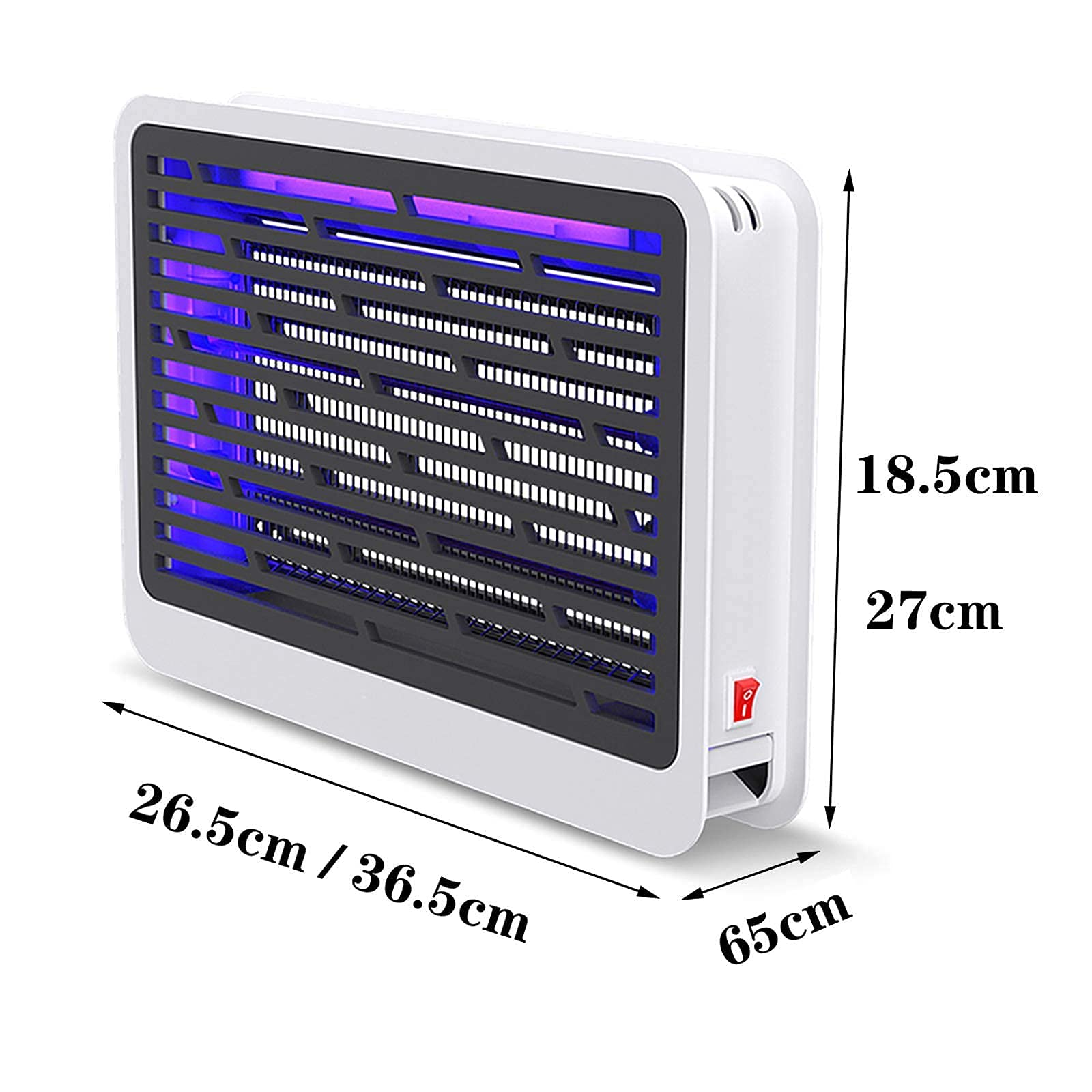 Ammazzamosche elettrico, Luce repellente, Ammazzamosche a luce UV, Lampada antizanzare per interni, Killer portatile, Ammazzamosche commerciale, Utilizzato per uccidere zanzare, mosche e falene (Bianc
