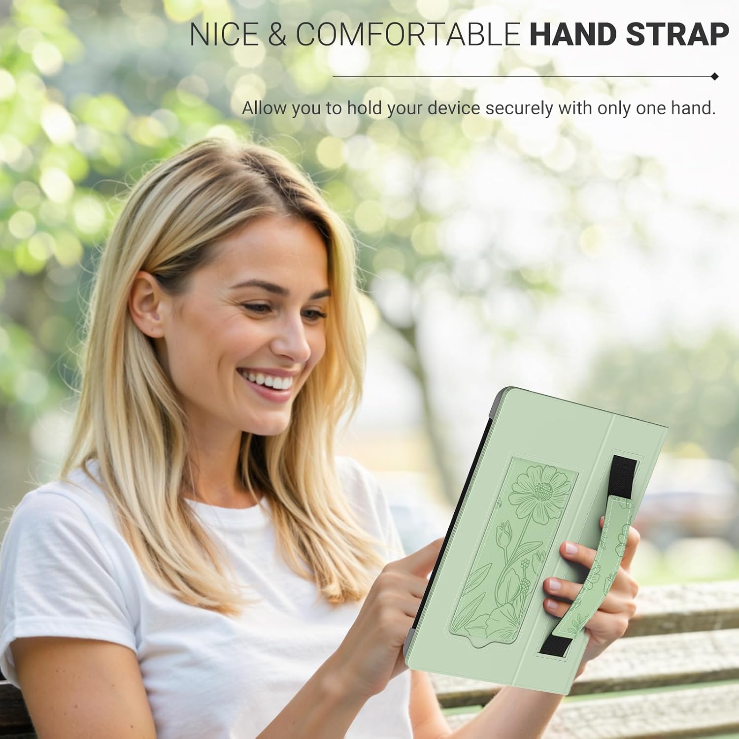 MoKo Universal Case for 6.8,7 Inch eReaders&Tablets,Floral Lines image 3