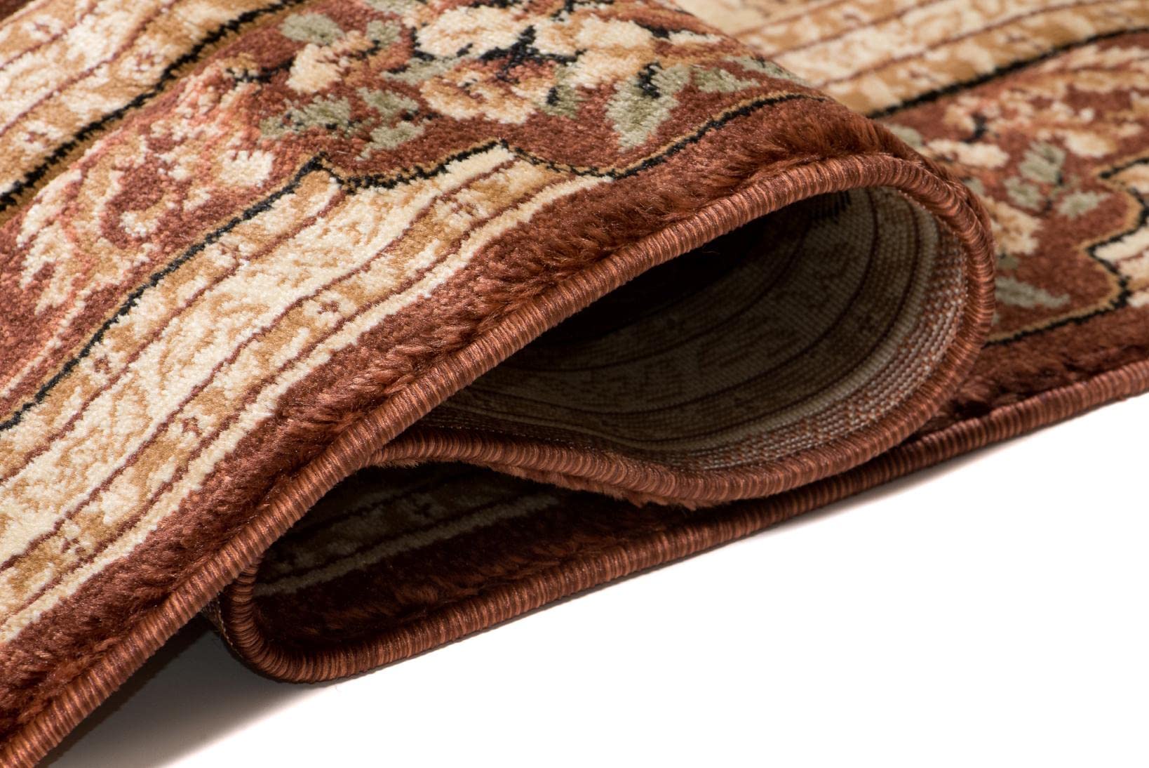 Mazovia Tappeto Salotto Moderno Pelo Corto - Tappeti Moderni Soggiorno - Tappeti Camera da Letto - Tappeti Salotto Grandi Dimesnioni - Motivo Orientale - Marrone - 120x170 cm