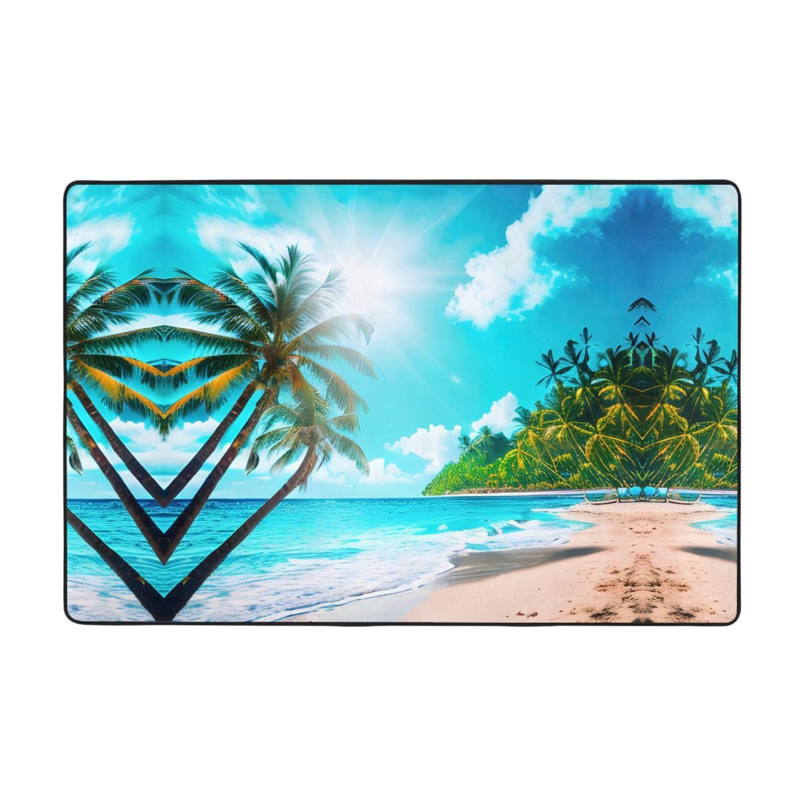 Tapis de plage tropicale pour transformer la chambre en un cocon de douceur
