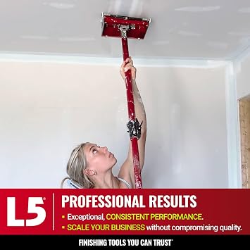 Flat Box Combo Set, MEGA Capacity + Extension Handle - LEVEL5 | Pro-Grade | 10/12 MEGA Flat Boxes, 40-62 Box Handle, Compound Pump + Filler | Sheetrock Wall-Board | 4-629