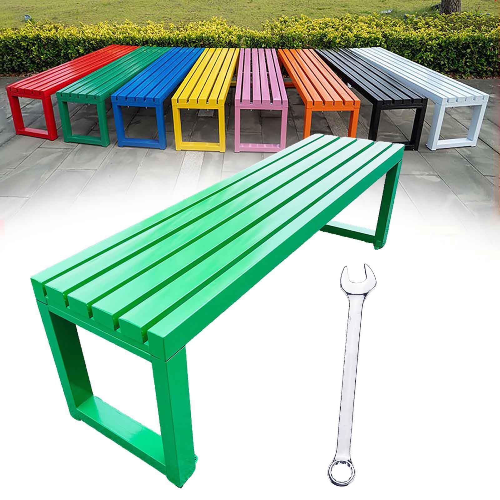Banc de jardin en métal pour partager des moments simples sous les arbres