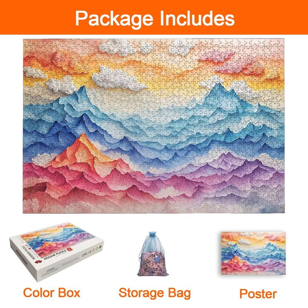 Puzzle Paesaggio, Puzzle 1000 Pezzi Adulti per Decor, Regalo Donna -8542