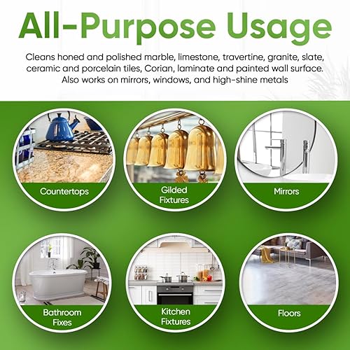 Miniatura 3 de MB Stone & More GT-1 Green Thing - Spray de limpieza multisuperficie para encimera de cocina, espray limpiador para mármol, fórmula sin rayas para