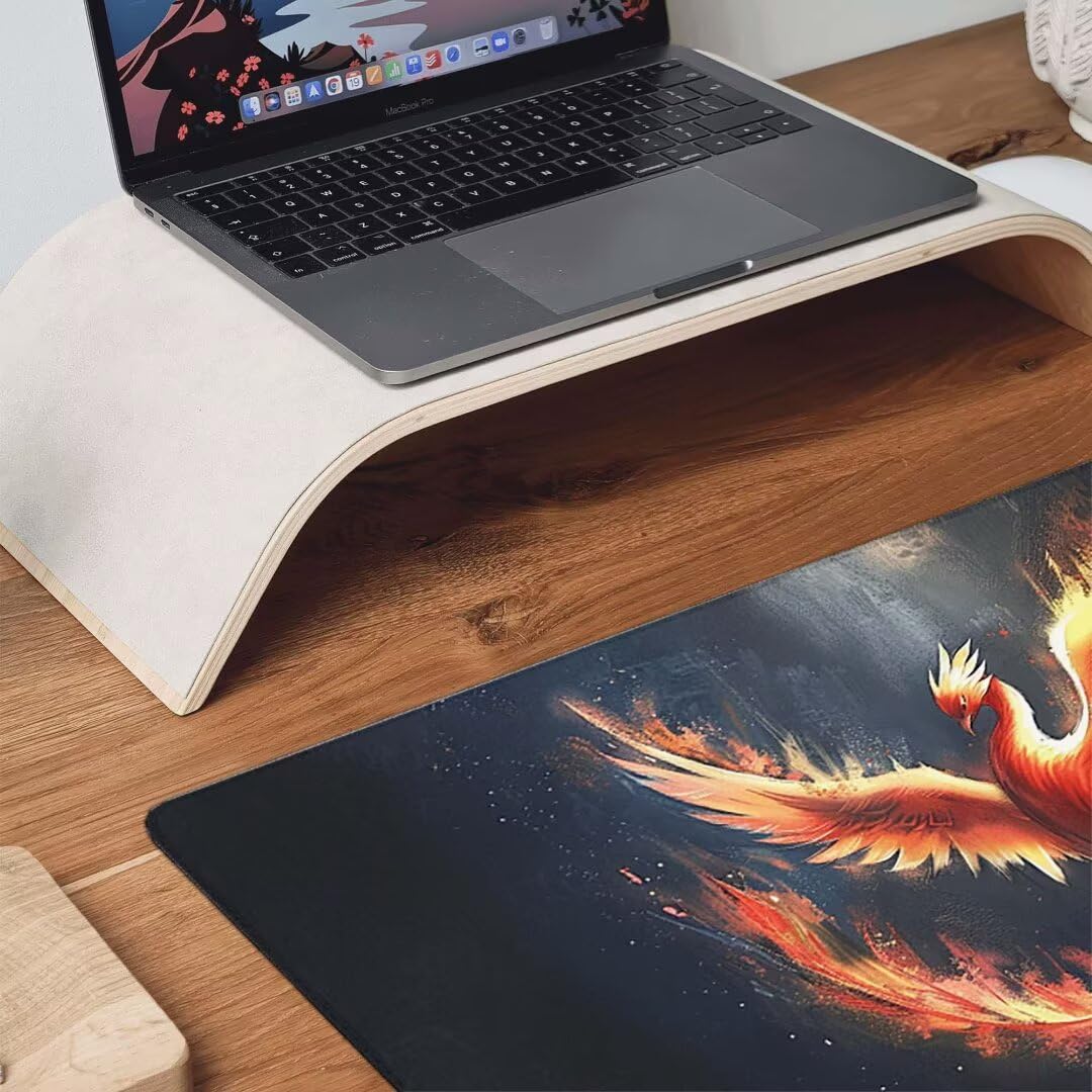 Podkładka pod mysz, podparcie nadgarstka, podkładka pod mysz z antypoślizgową gumową podstawą, ergonomiczna podkładka pod mysz do komputera, laptopa, domowego biura, kompatybilna z myszami laserowymi