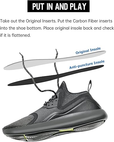 Miniatura 4 de Plantillas de acero inoxidable resistentes a los pinchazos, plantilla de acero inoxidable para hombres y mujeres, apta para todo tipo de zapatos