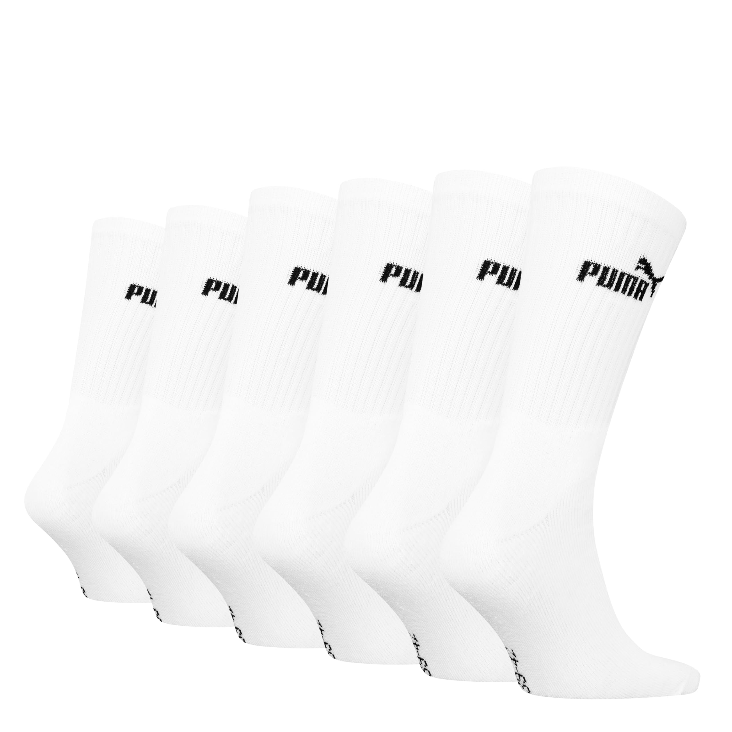 PUMA Lot de 12 paires de chaussettes de tennis unisexes pour homme et femme