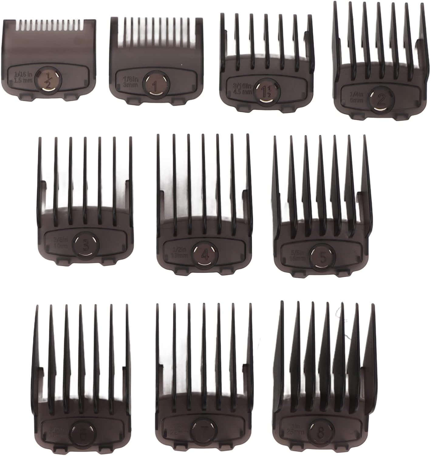 10pcs Hair Clipper Combs, 10 Sizes Hair Trimmers Cutting Guides Clipper
