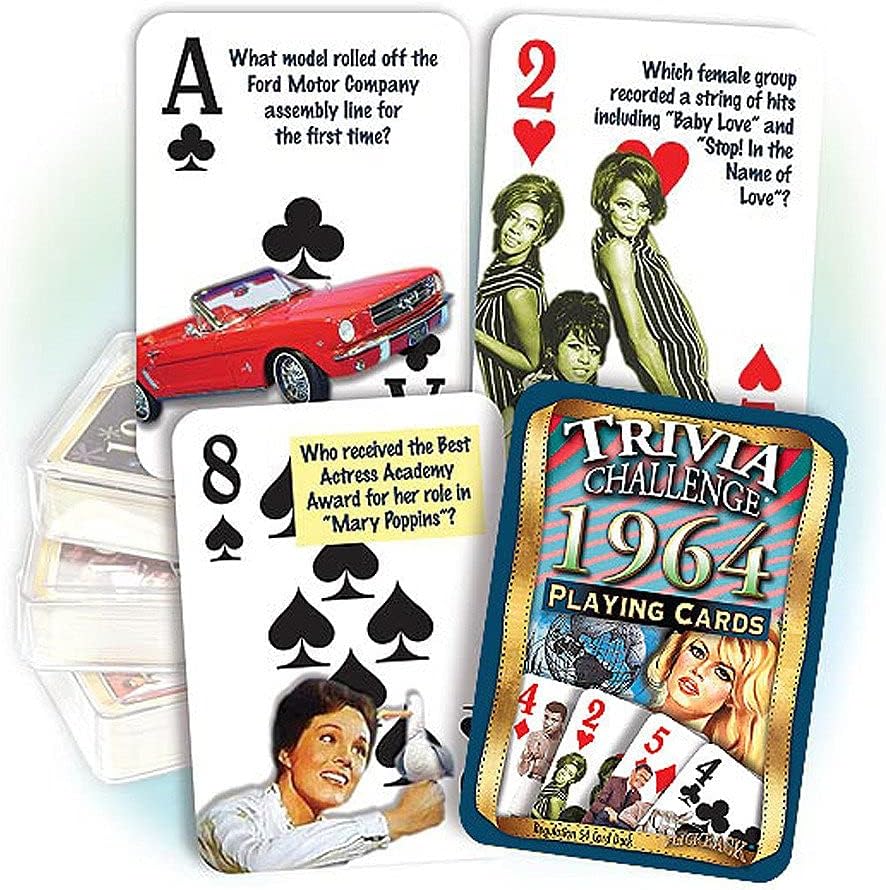 Flickback 1964 Trivia Playing Cards: Birthday/Anniversary