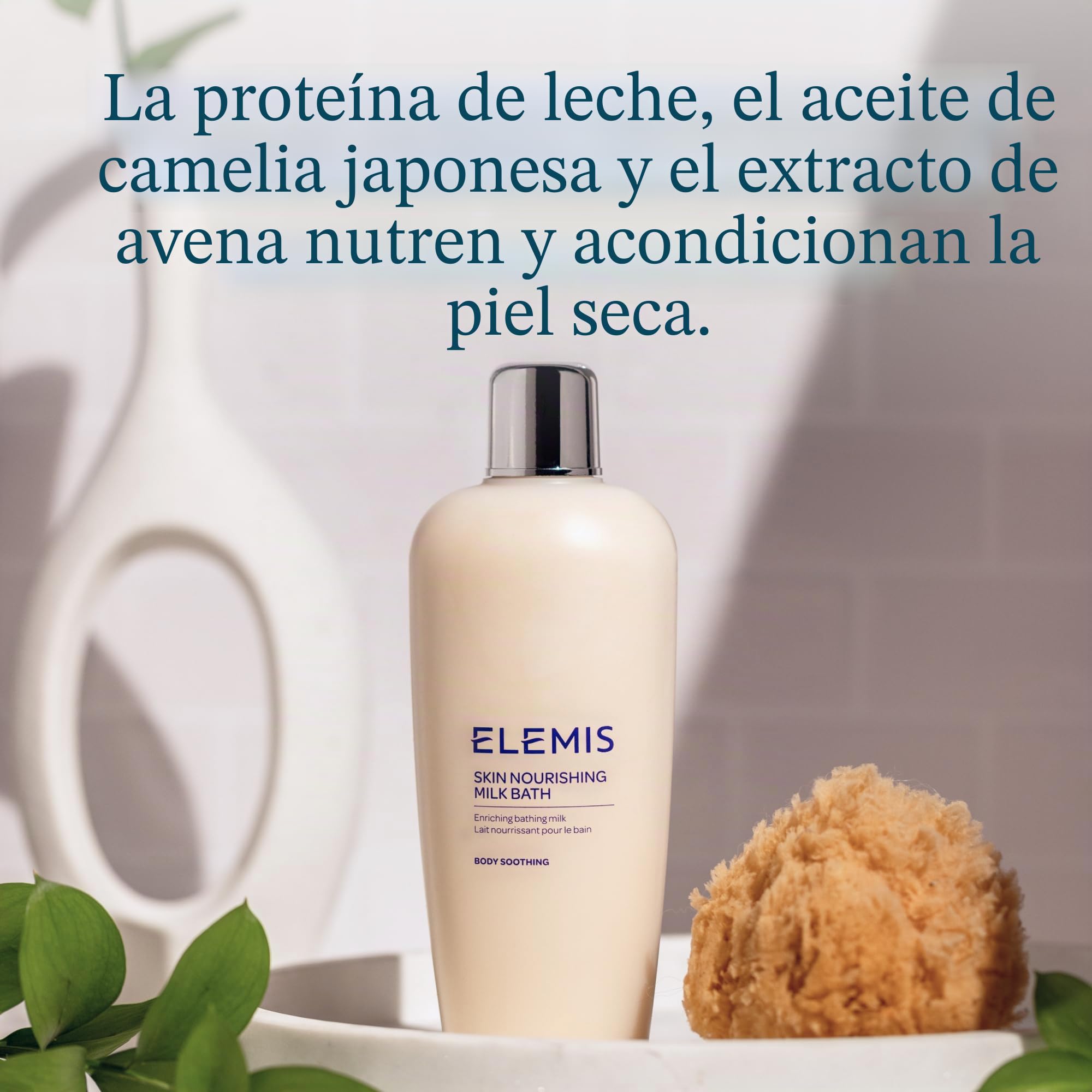 Elemis Muscle Ease – Súper remojo para músculos doloridos y baño de leche nutritivo para la piel, terapia de baño relajante para músculos cansados, fórmula calmante