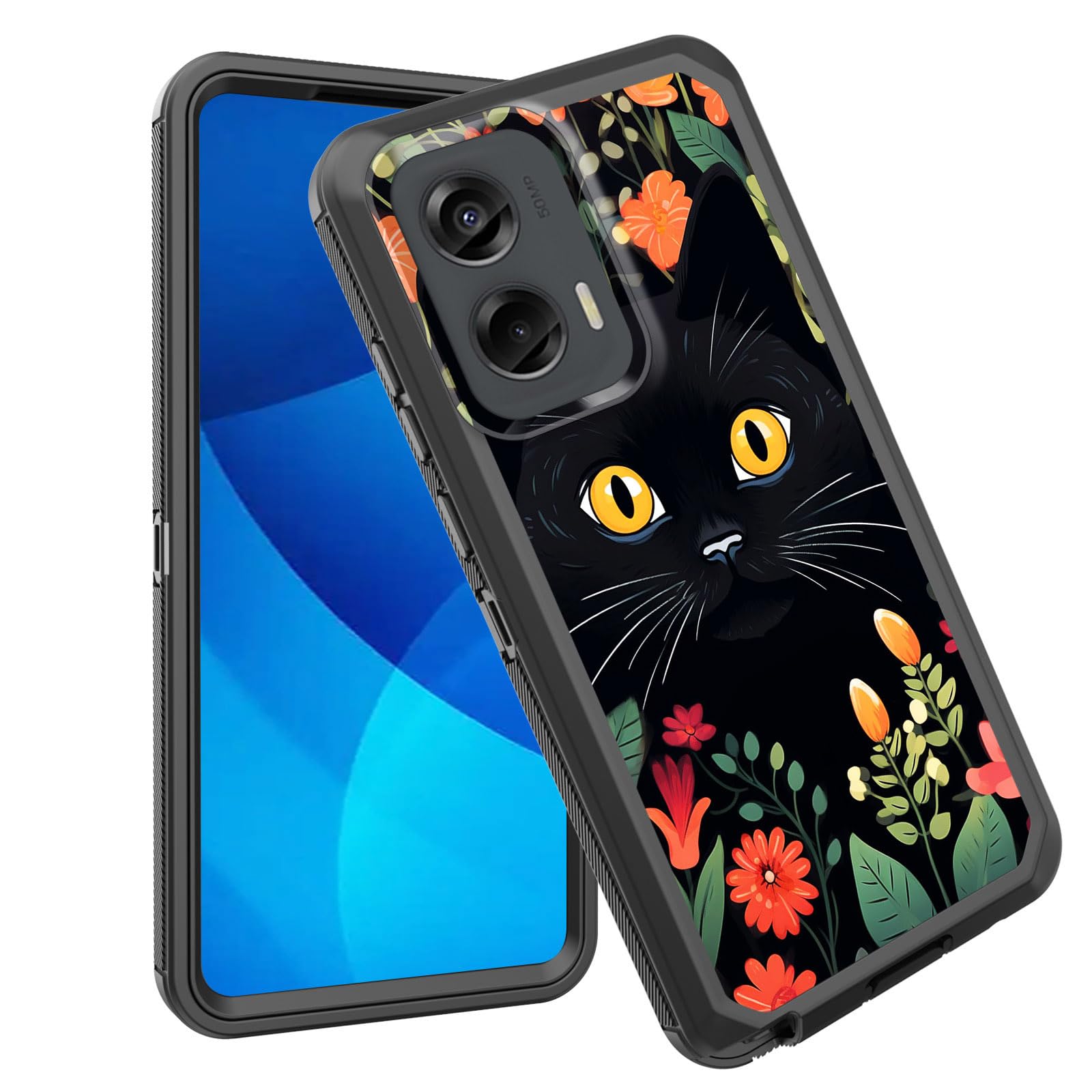 GFEWYTJYJ for Moto G Stylus 5G 2024 Case,Shockproof 3-Layer Full Body Protection Rugged Heavy Duty High Impact Hard Cover Case for Motorola Moto G