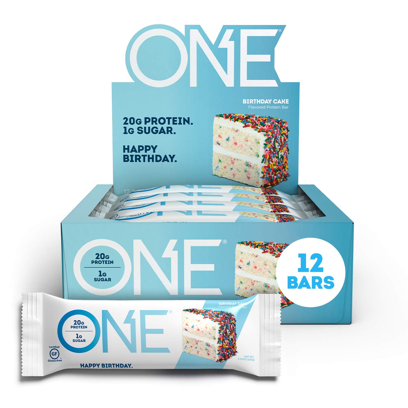 Buy ONE Protein Bar, Birthday Cake, 2.12 oz., GlutenFree Protein Bar