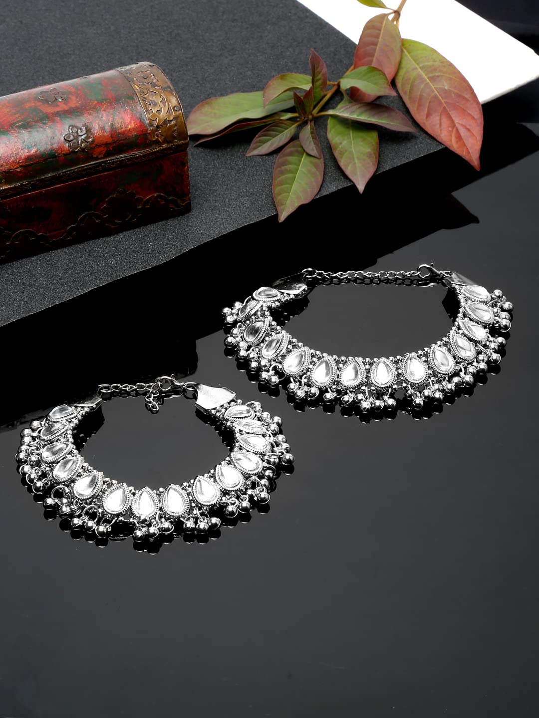 German Silver Plated Stylish Anklets for Women (Style 4)